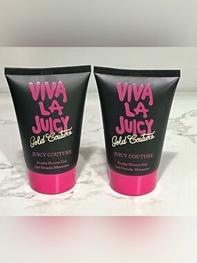 2X Viva la Juicy Gold Couture Frothy Shower Gel